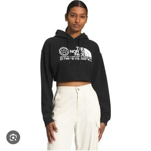 North Face cropped hoodie